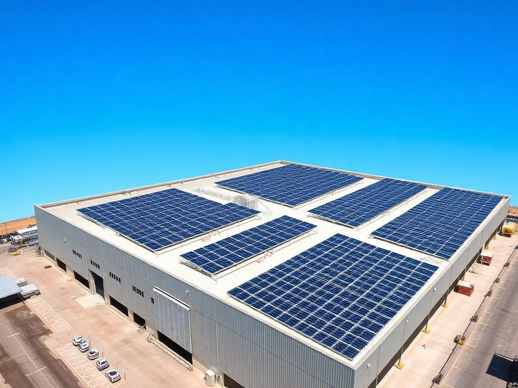 Projeto de energia solar empresarial da EVVO Energia